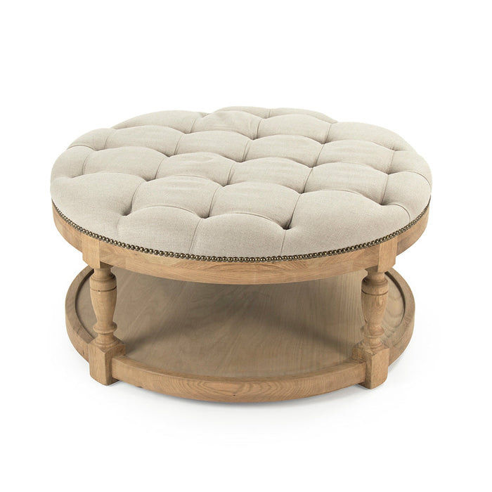 Zentique - Tammy Ottoman - ZEN43 E255 A003 w/ Nailhead - GreatFurnitureDeal