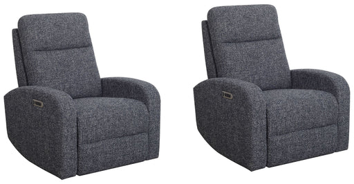 Parker Living - Thriller Power Swivel Glider Recliner in Natural Beauty Denim (Set of 2) - MTHR#812GSP-2-NBD - GreatFurnitureDeal