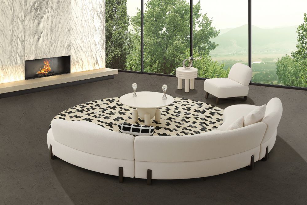 American Eagle Furniture - AE3809 Curved Sectional Sofa Set - AE3809 - GreatFurnitureDeal