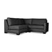 Nativa Interiors - Chester Modular L-Shape Mini Sectional Right Arm Facing 90" Charcoal - SEC-CHST-DP-AR4-3PC-PF-CHARCOAL - GreatFurnitureDeal