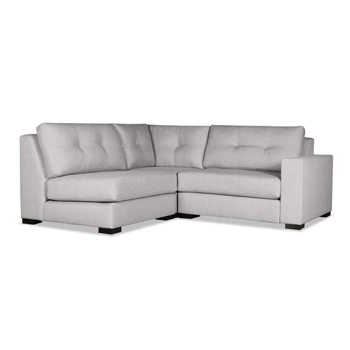 Nativa Interiors - Chester Buttoned Modular L-Shape Mini Sectional Right Arm Facing 83" Grey - SEC-CHST-BTN-CL-AR4-3PC-PF-GREY - GreatFurnitureDeal