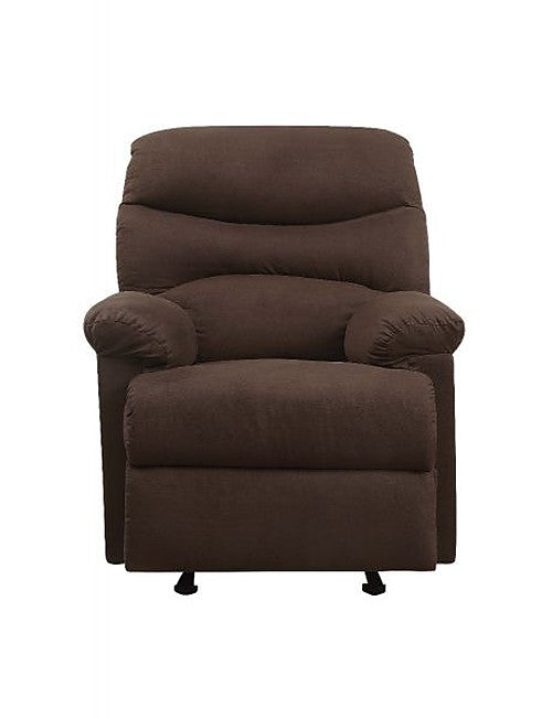 ACME Furniture - Arcadia Chocolate Microfiber Recliner - 00632 - GreatFurnitureDeal