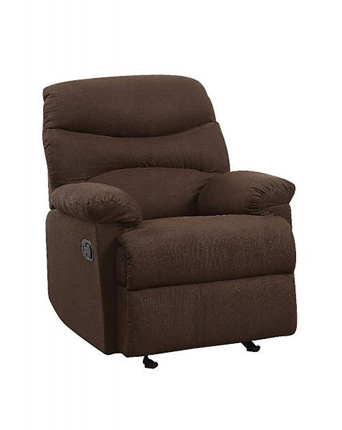 ACME Furniture - Arcadia Chocolate Microfiber Recliner - 00632 - GreatFurnitureDeal