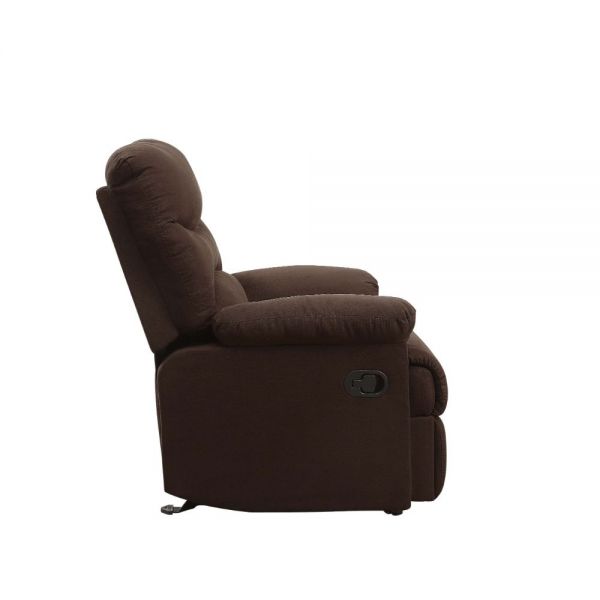 ACME Furniture - Arcadia Chocolate Microfiber Glider Recliner - 00635 - GreatFurnitureDeal