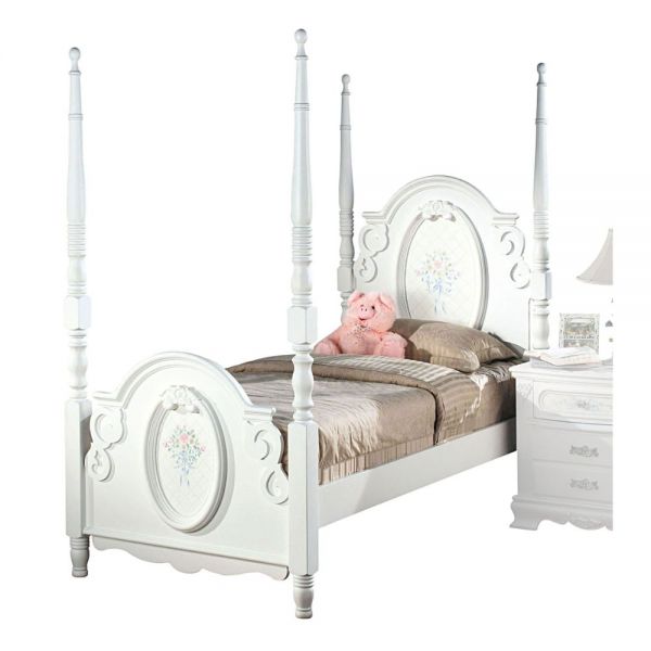 Acme Furniture - FLORA 5 Piece Full Bedroom Set in White - 01657F-5SET