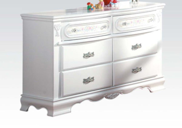 Acme Furniture - Flora Drawer Dresser in White - 01685 - GreatFurnitureDeal