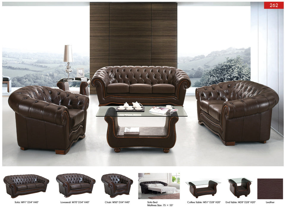 ESF Furniture - 262 3 Piece Living Room Set - 262SLC-3SET - GreatFurnitureDeal