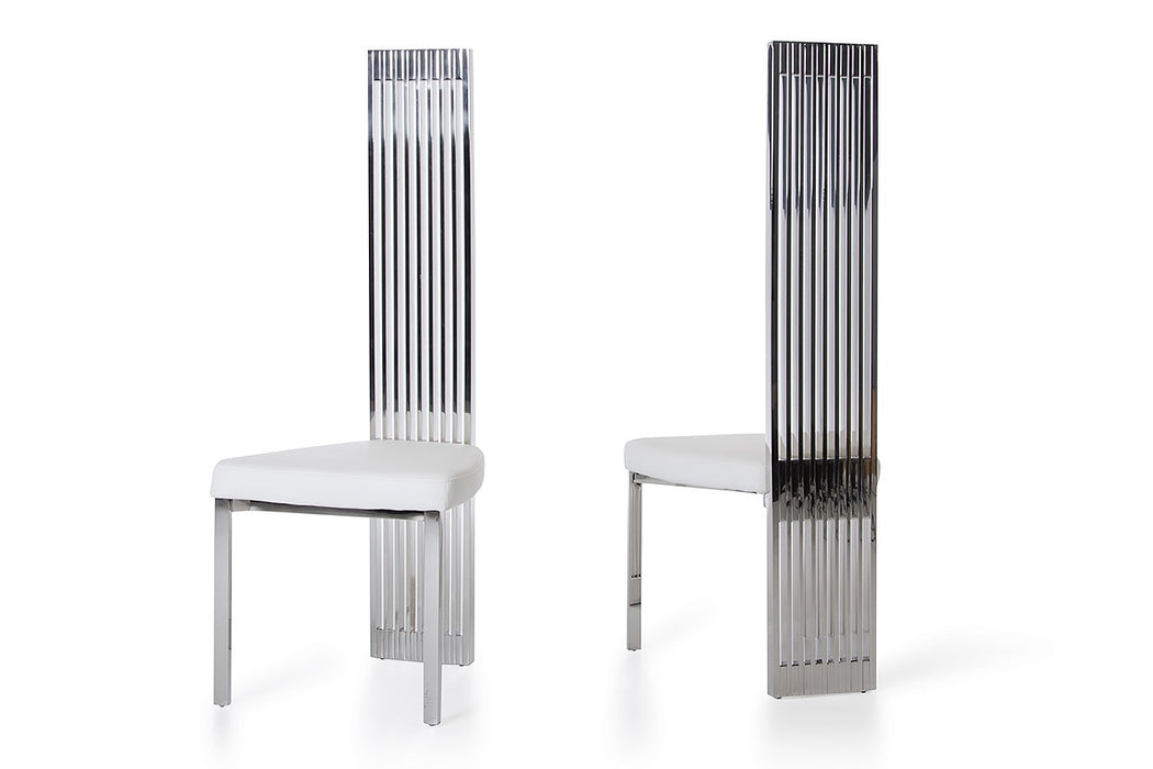 Vig Furniture - Modrest Elise Modern White Leatherette Dining Chair - VGVCB8372-WHT - GreatFurnitureDeal