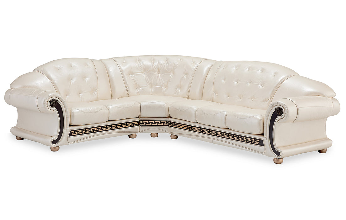 ESF Furniture - Apolo Sectional in Pearl - APOLOSECT-RIGHTPEARL