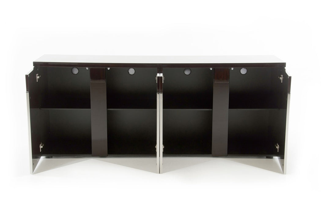 VIG Furniture - Modrest Christa Modern Ebony High Gloss Buffet - VGHB220M