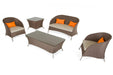 Vig Furniture - Renava Zamora Outdoor Brown Sofa Set - VGMGZAMORA - GreatFurnitureDeal