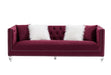 GFD Home - red dutch velvet\n1+2+3 Combination Sofa - GreatFurnitureDeal