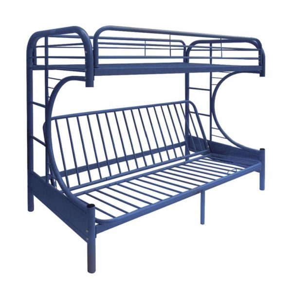Acme Furniture - Eclipse Twin XL-Queen-Futon Bunk Bed in Blue - 02093BU - GreatFurnitureDeal