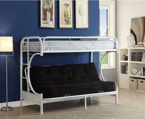 Acme Furniture - Eclipse Twin XL-Queen-Futon Bunk Bed - 02093WH - GreatFurnitureDeal