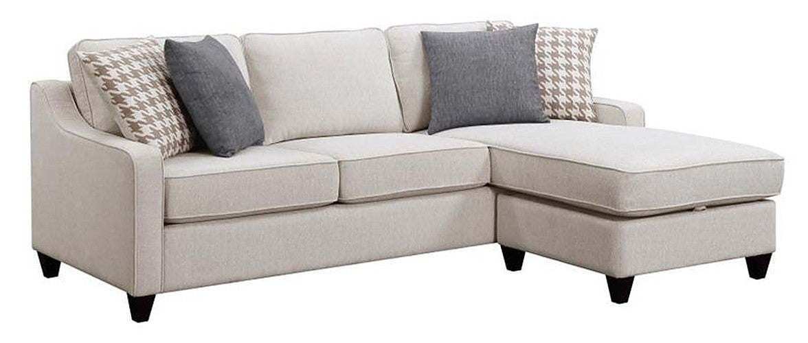 Coaster Furniture - McLoughlin Upholstered Sectional Cream - 501840 - GreatFurnitureDeal