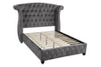 Sophia Queen Bed 4 Piece Gray - GreatFurnitureDeal