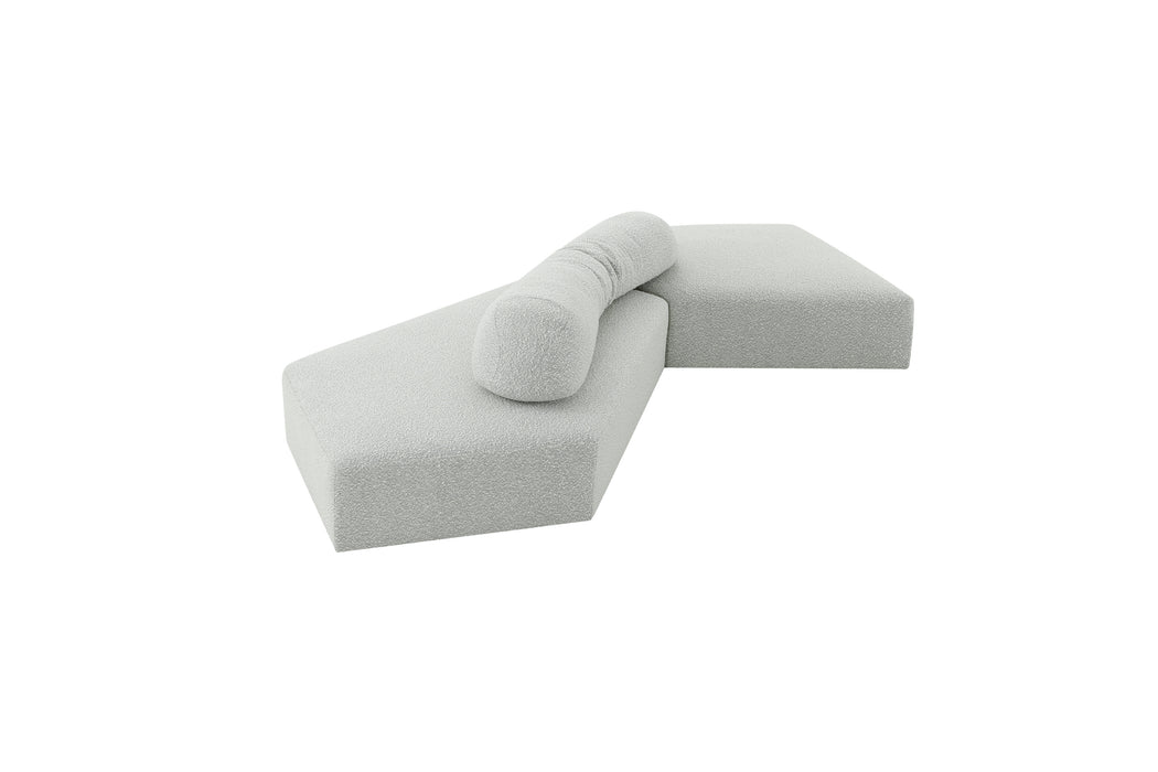 GFD Home - Modular Sectional Sofa Set, Sofa without Backrest for Living Room - GreatFurnitureDeal