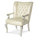AICO Furniture - Hollywood Swank Modern Crystal Tufted Desk Chair in Creamy Pearl - NT03244R-14 - GreatFurnitureDeal