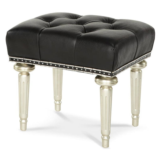 AICO Furniture - Hollywood Swank Vanity Bench in Platinum - 03804-05