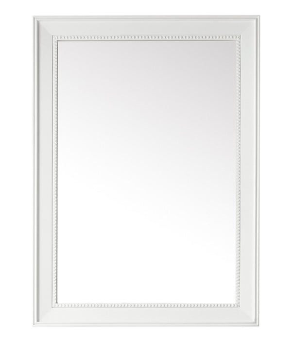 James Martin Furniture - Bristol 29" Rectangular Mirror in Glossy White - 157-M29-GW - GreatFurnitureDeal