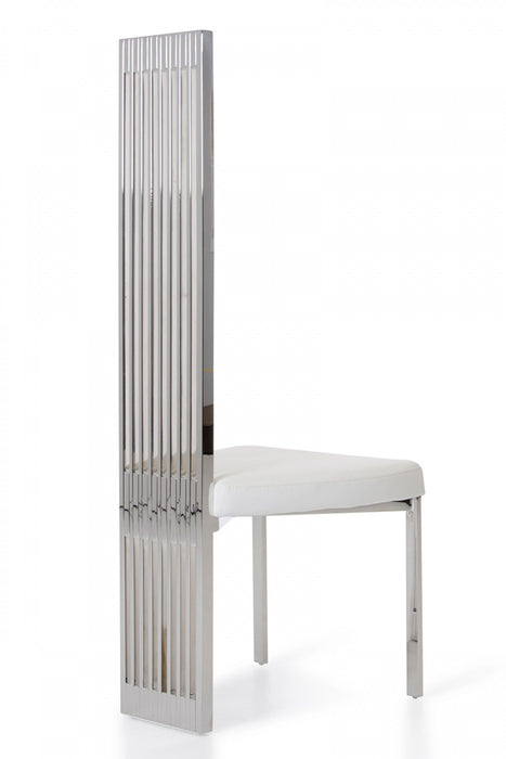 Vig Furniture - Modrest Elise Modern White Leatherette Dining Chair - VGVCB8372-WHT