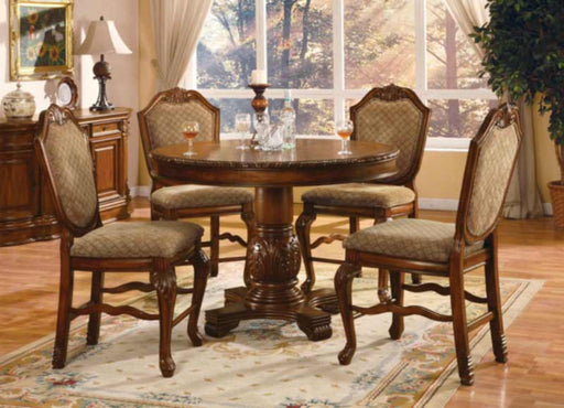 Acme Furniture - Chateau De Ville 5 Piece Dining Table Set in Cherry - 04082C-5SET - GreatFurnitureDeal