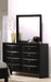 Acme Furniture - Ireland Dresser with Mirror Set in Black - 04165-64