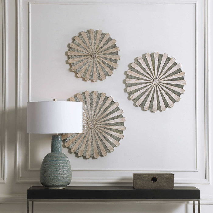 Uttermost - Daisies Mirrored Wall Decor, S-3 - 04276