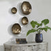 Uttermost - Lucky Coins Metal Wall Decor, S-4 in Vintage Brass - 04299