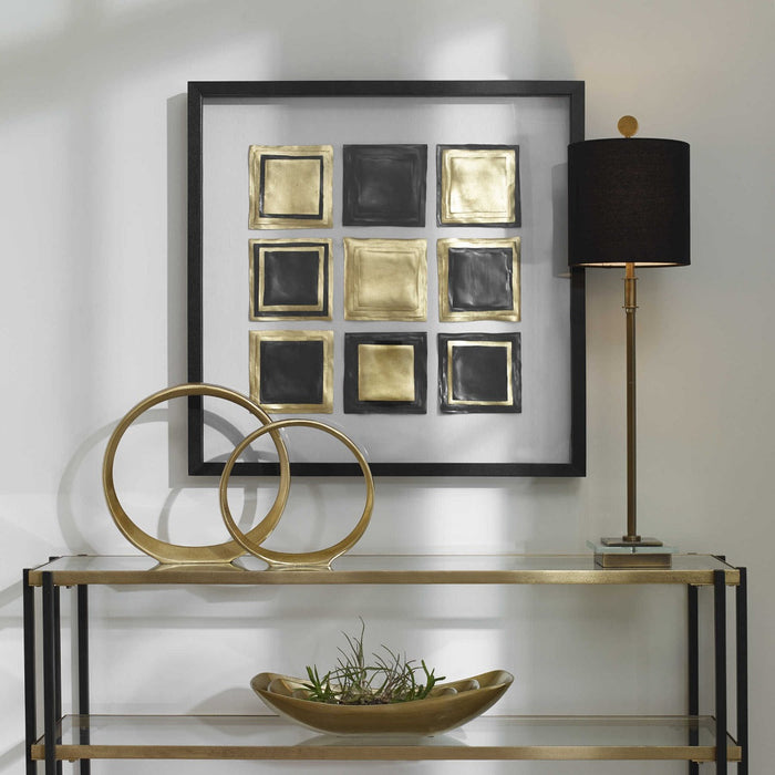 Uttermost - Fair and Square Shadow Box in Gold - 04303