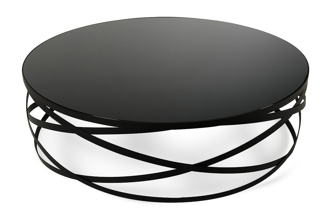 VIG Furniture - Modrest Wixon Modern Black Round Coffee Table - VGEWF1139AA - GreatFurnitureDeal