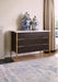 Ambella Home Collection - Chiseled Chest - Walnut - Gold - 06813-830-001 - GreatFurnitureDeal
