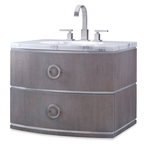 Ambella Home Collection - Cirque Wall Sink Chest - Grey - 07231-110-211 - GreatFurnitureDeal