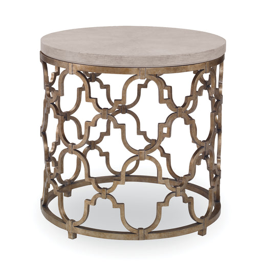 Ambella Home Collection - Filigree End Table - Dove White - 07257-900-032 - GreatFurnitureDeal