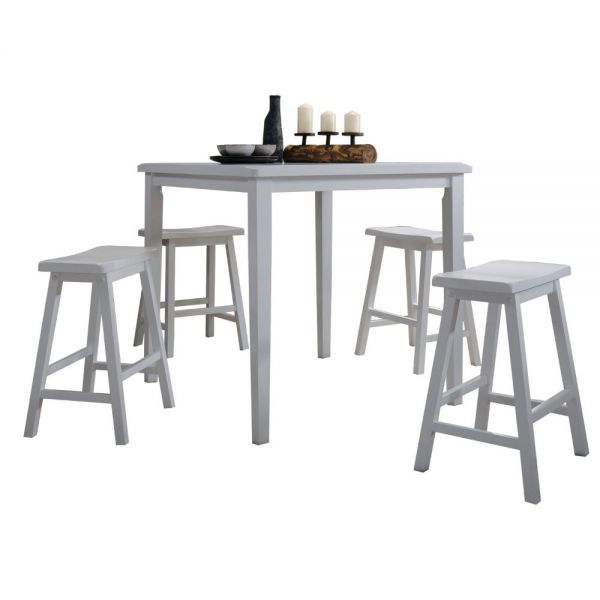 Acme Furniture - Gaucho 5 Piece Counter Height Table Set - 07289-5SET