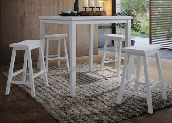 Acme Furniture - Gaucho 5 Piece Counter Height Table Set - 07289-5SET