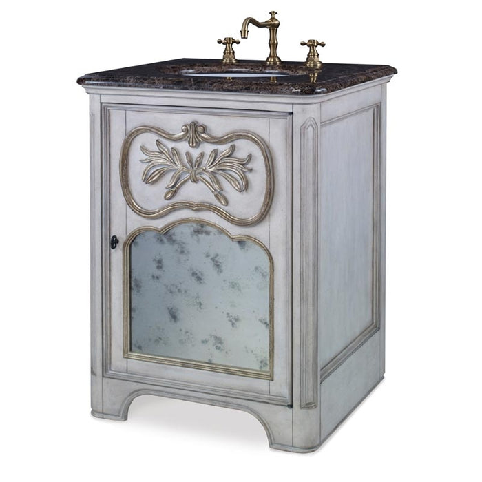 Ambella Home Collection - Laurel Petite Sink Chest - White - 08989-110-121 - GreatFurnitureDeal