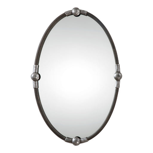Uttermost - Carrick Black Oval Mirror - 09064