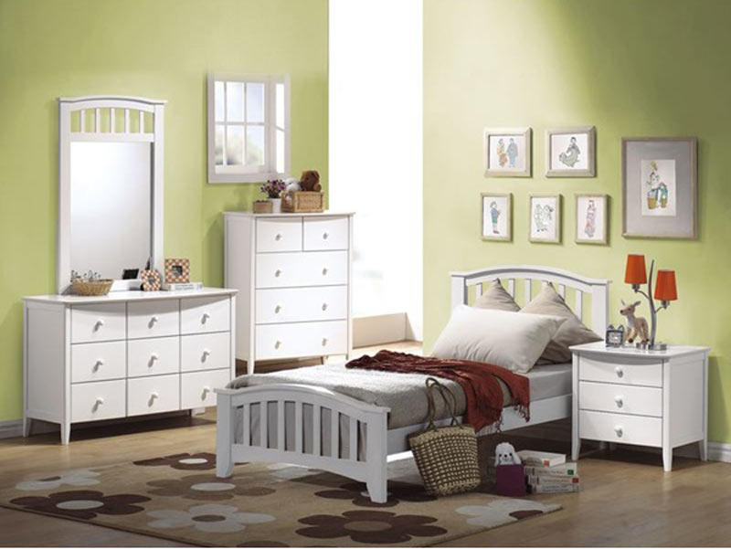 Acme Furniture - San Marino 3 Piece Twin Bedroom Set in White - 09150T-3SET - GreatFurnitureDeal