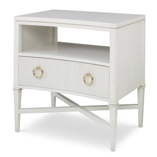 Ambella Home Collection - Reeded Nightstand - Linen - 09170-230-007