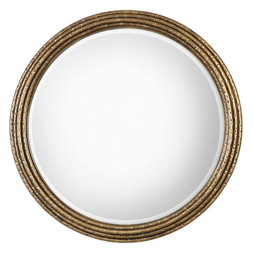 Uttermost - Spera Round Gold Mirror - 09183 - GreatFurnitureDeal