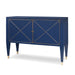 Ambella Home Collection - Beaumont Cabinet - Cadet Blue w/ Gold - 09209-820-021