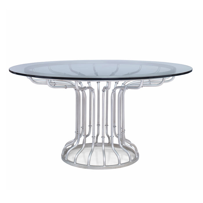 Ambella Home Collection - Café Dining Table Base - Antique Silver - 09210-640-024