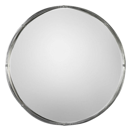 Uttermost - Ohmer Round Metal Coils Mirror - 09225 - GreatFurnitureDeal