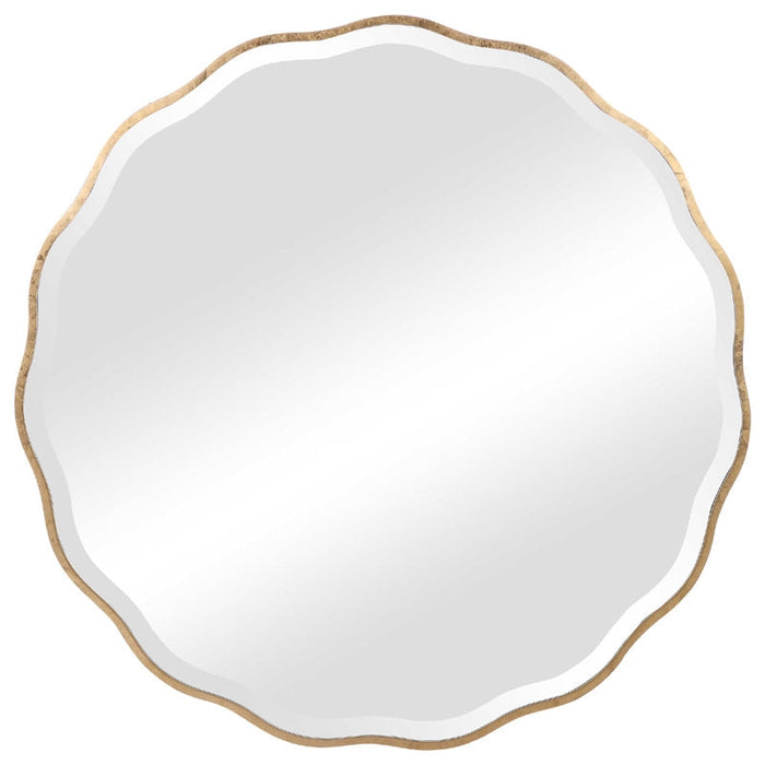 Uttermost - Aneta Gold Round Mirror - 09611 - GreatFurnitureDeal