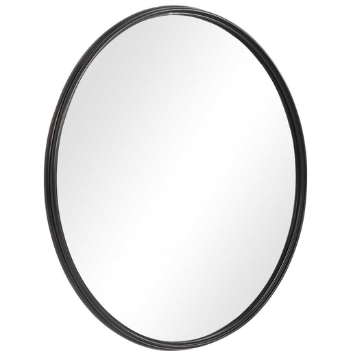 Uttermost - Aneta Black Round Mirror - 09693 - GreatFurnitureDeal
