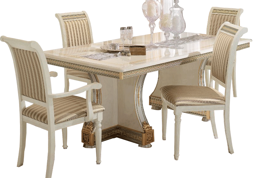 ESF Furniture - Liberty Dining Table 5 Piece Dining Room Set - LIBERTYTABLE-5SET