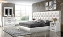 ESF Furniture - Emporio 5 Piece Queen Bedroom Set in White - EMPORIOWHITEQS-5SET - GreatFurnitureDeal