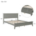 GFD Home - Gray Solid Wood 5 Pieces Queen Bedroom Sets(bed+nightstand*2+chest+dresser）NEW - GreatFurnitureDeal