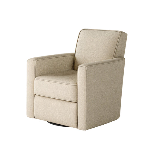 Southern Home Furnishings - Sugarshack Oatmeal Swivel Glider Chair - 402G-C Sugarshack Oatmeal - GreatFurnitureDeal